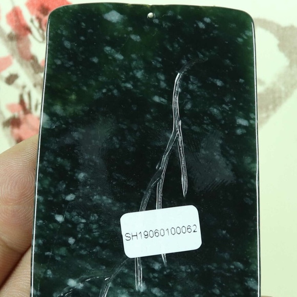 Cert'd Green Yellow 100% Natural A Jade jadeite Pendant Carved Landscape - Picture 5 of 8